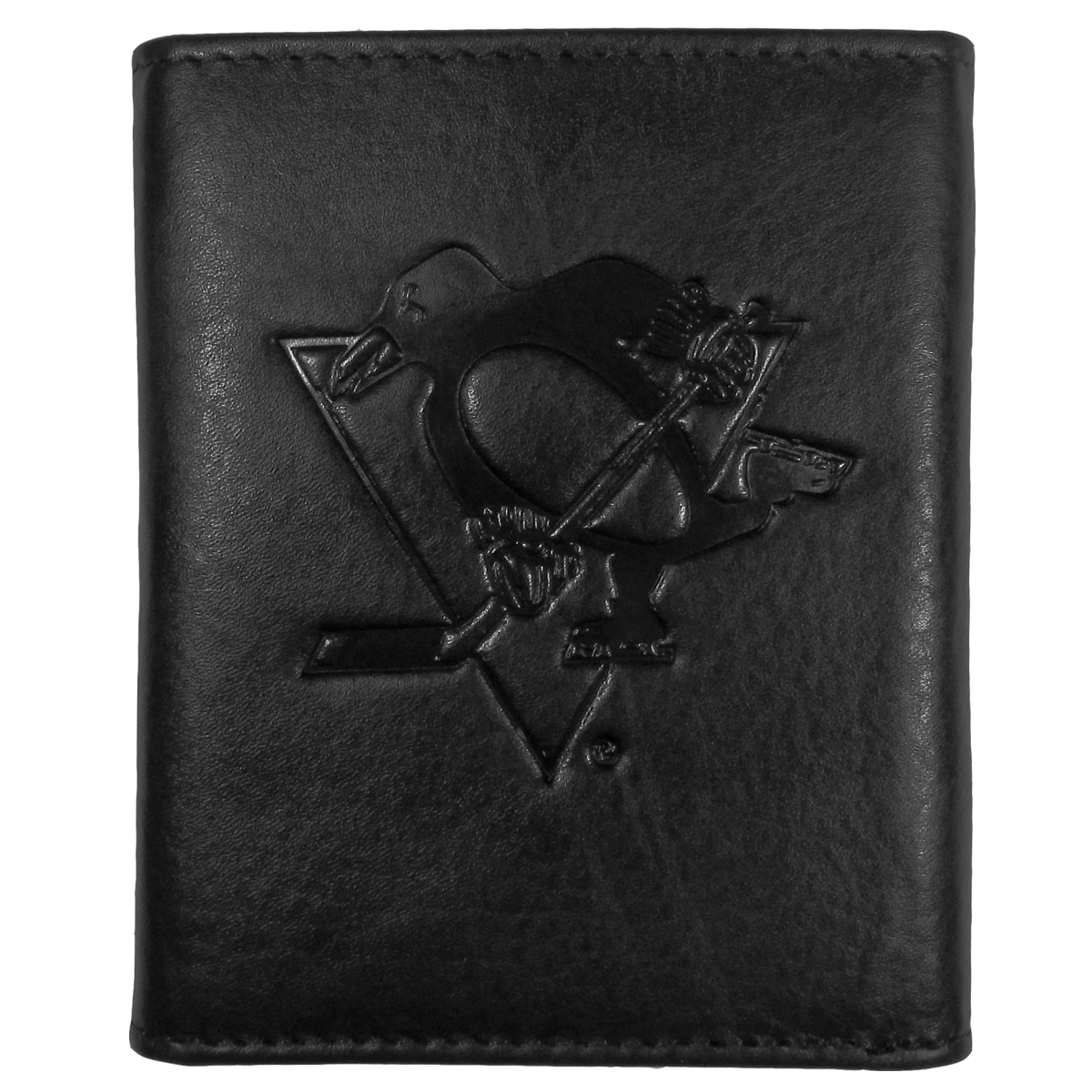 Picture of Siskiyou HLET100 Male NHL Pittsburgh Penguins Embossed Leather Tri-fold Wallet