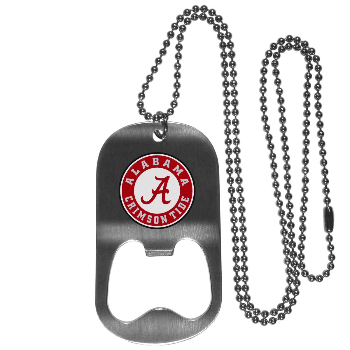 Picture of Siskiyou CBTN13 20 in. Unisex NCAA Alabama Crimson Tide Bottle Opener Tag Necklaces