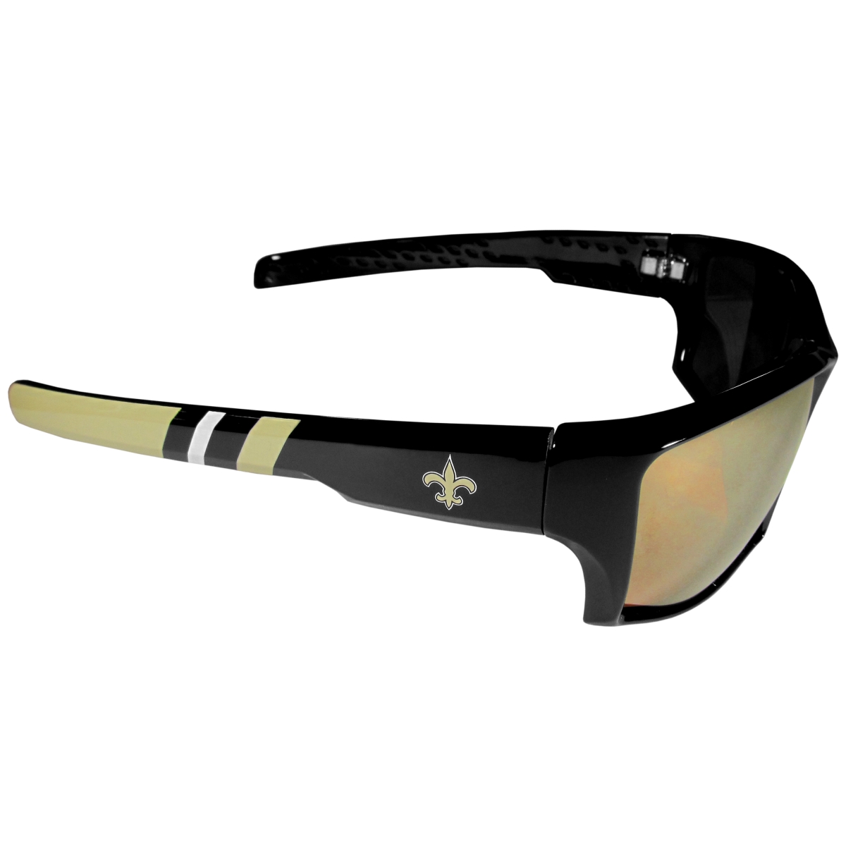 New Orleans Saints Edge Wrap Sunglasses - Black/Gold - Unisex - Polarized