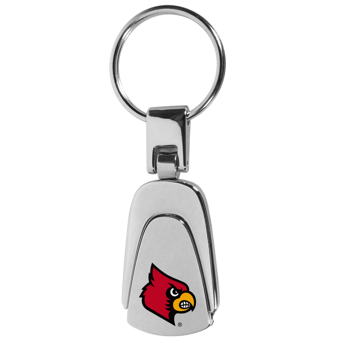 Siskiyou  NCAA Louisville Cardinals Steel Teardrop Key Chain - Red - 0.2in. H x 4in. W x 2in. L -  SiskiyouSports, SI1089017