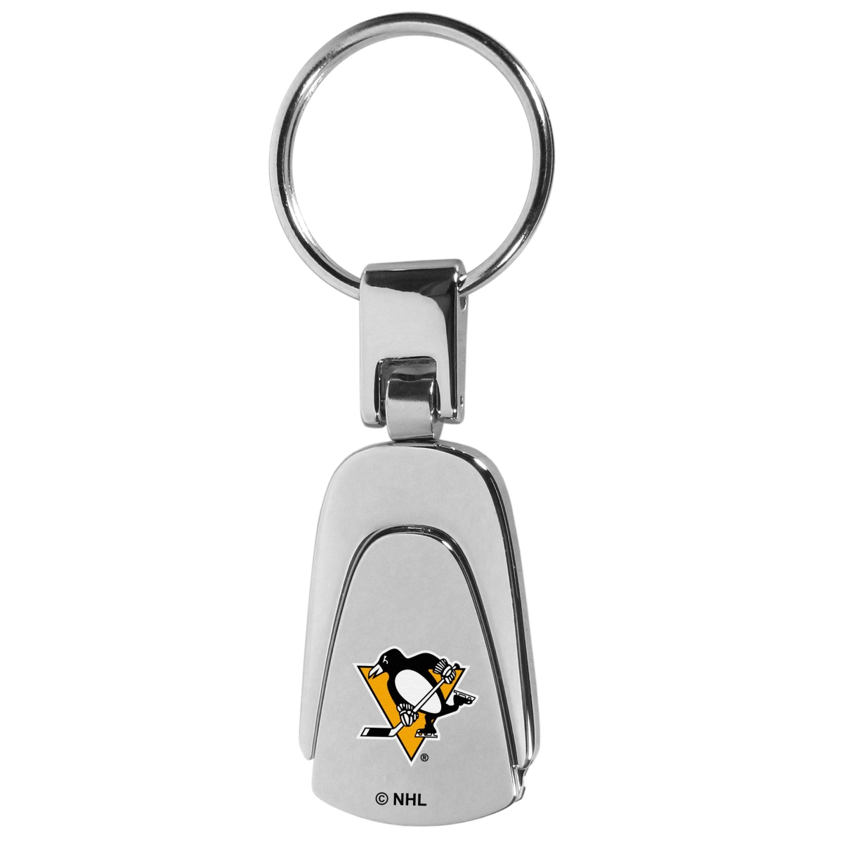 Picture of Siskiyou HKP100 Unisex NHL Pittsburgh Penguins Steel Teardop Key Chain