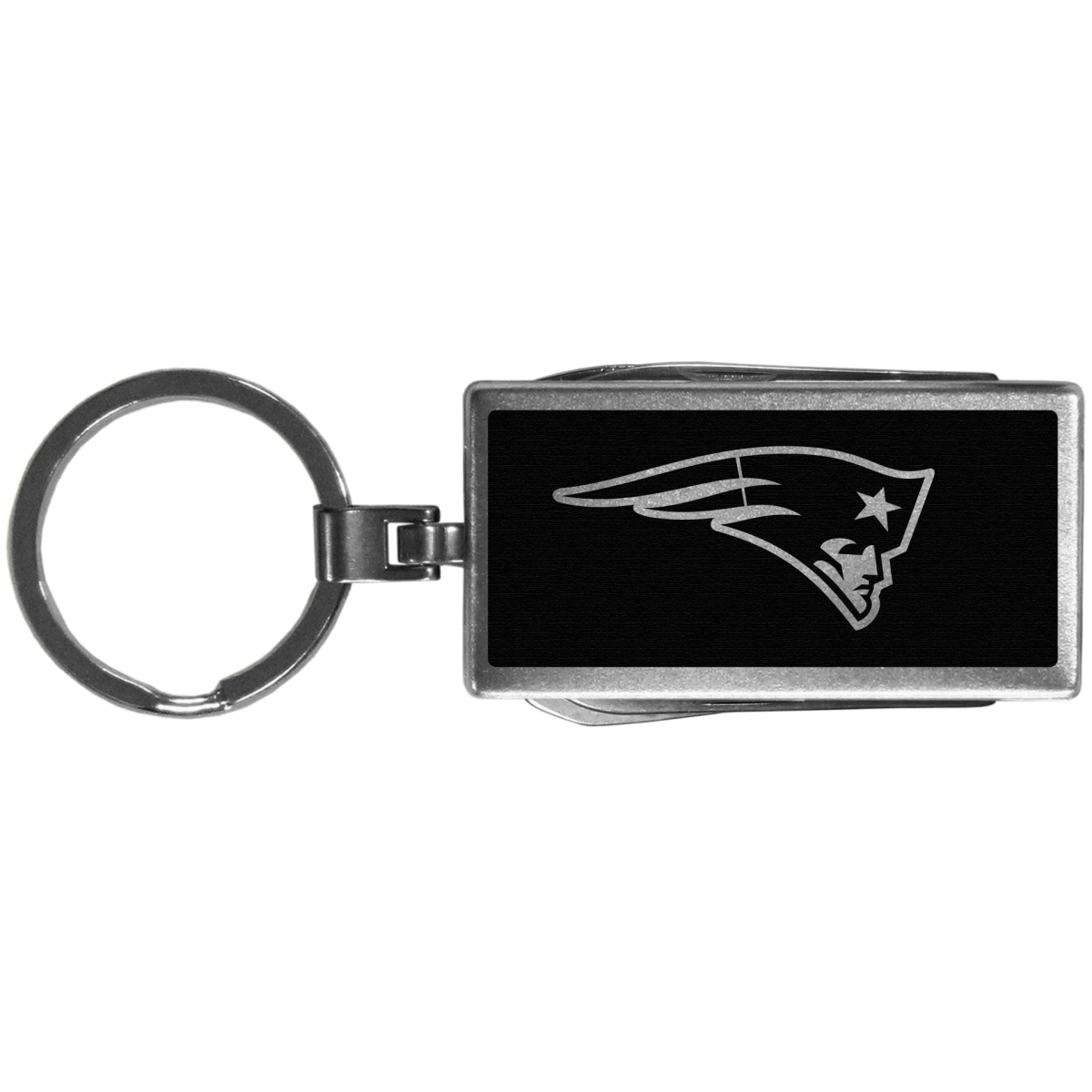 Siskiyou FMTB120 Unisex NFL New England Patriots Multi-tool Key Chain, Black - One Size