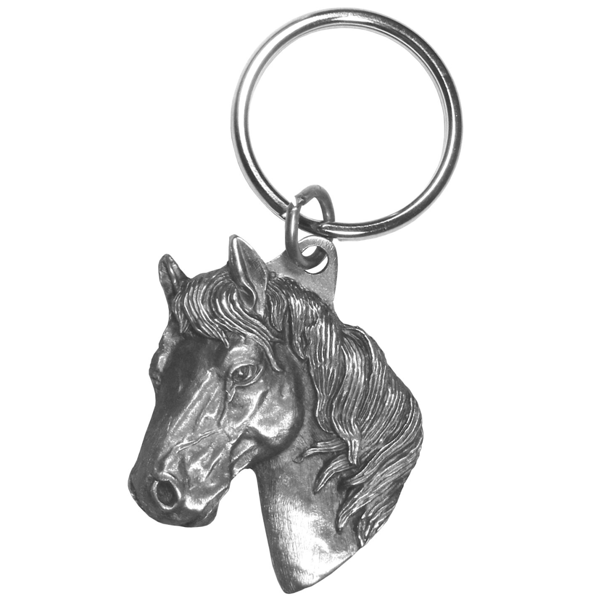Picture of Siskiyou KR19 Western Horses HorseHead with Rope Border Antiqued Key Chain - One Size