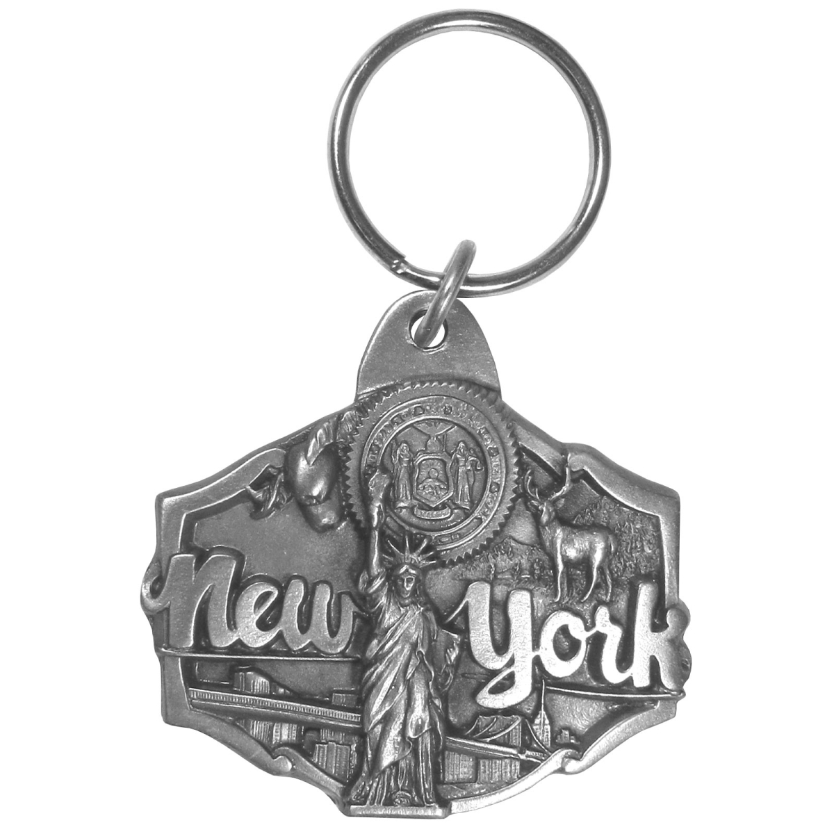 Siskiyou RK69 New York Antiqued Keyring - One Size