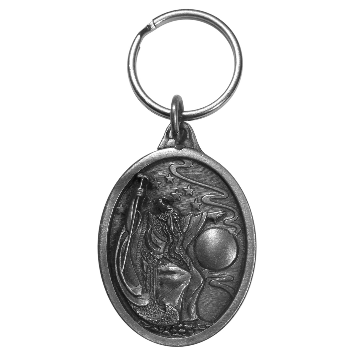 Picture of Siskiyou KR208 Wizard Antiqued Metal Key Chain - One Size
