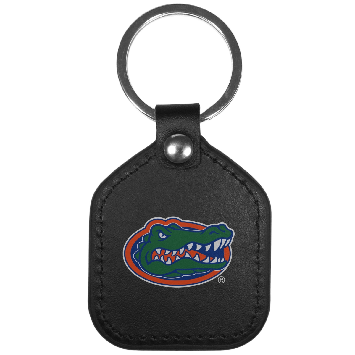 Siskiyou  Unisex NCAA Florida Gators Leather Square Key Chain - One Size