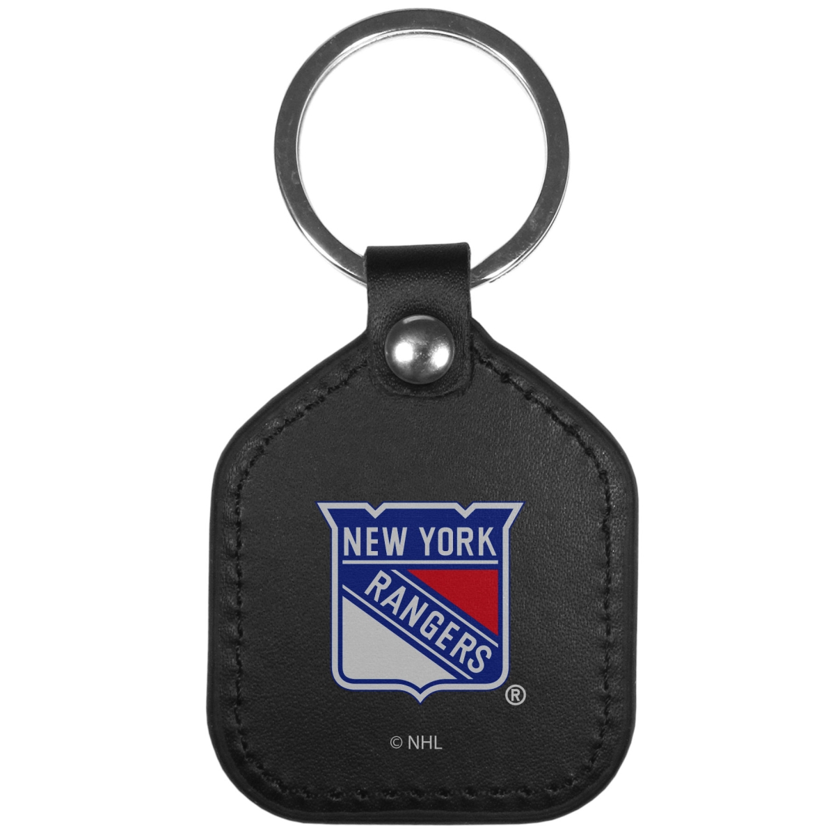 Picture of Siskiyou HLKP105 Unisex NHL New York Rangers Leather Square Key Chain - One Size
