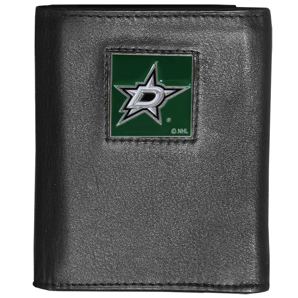 Picture of Siskiyou HTR125 Male NHL Dallas Stars Deluxe Leather Tri-fold Wallet