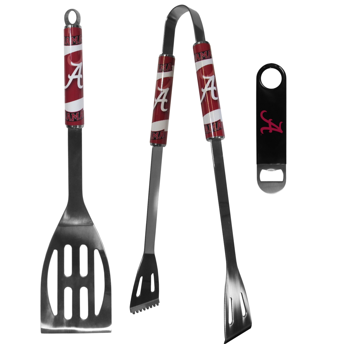 Picture of Siskiyou C2BQ13LBO Unisex NCAA Alabama Crimson Tide 2 Piece BBQ Set & Bottle Opener - One Size