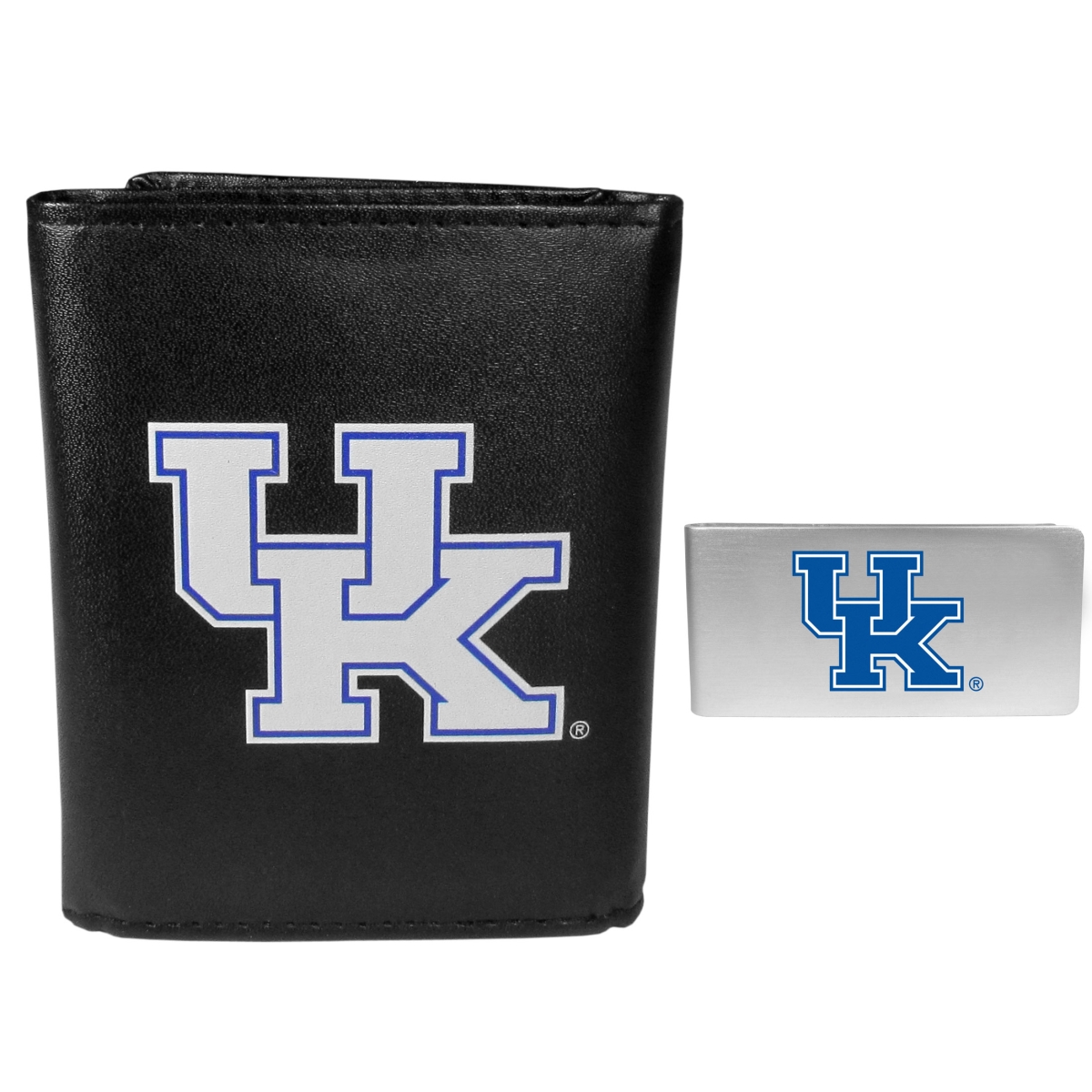 Siskiyou CTRL35BMP Male NCAA Kentucky Wildcats Tri-fold Wallet & Money Clip