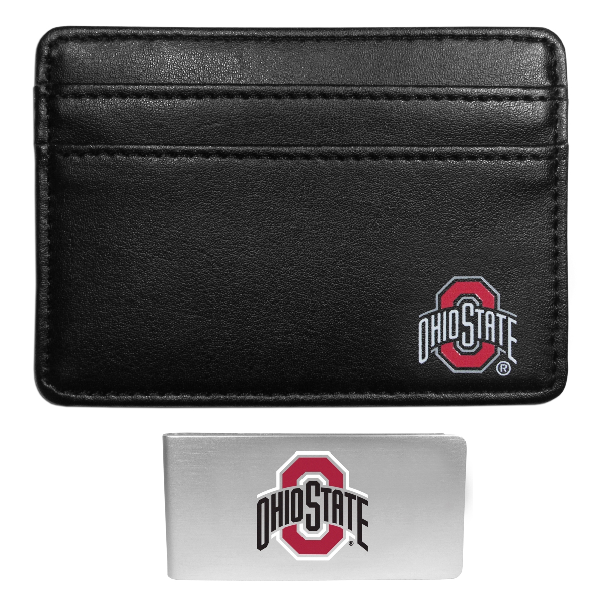 Siskiyou  NCAA Ohio State Buckeyes Weekend Wallet & Money Clip - Black - One Size