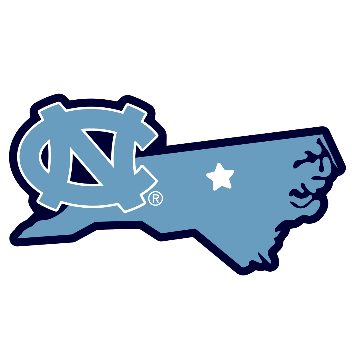 Siskiyou CSTM9 11 in. Unisex NCAA North Carolina Tar Heels Home State Magnet