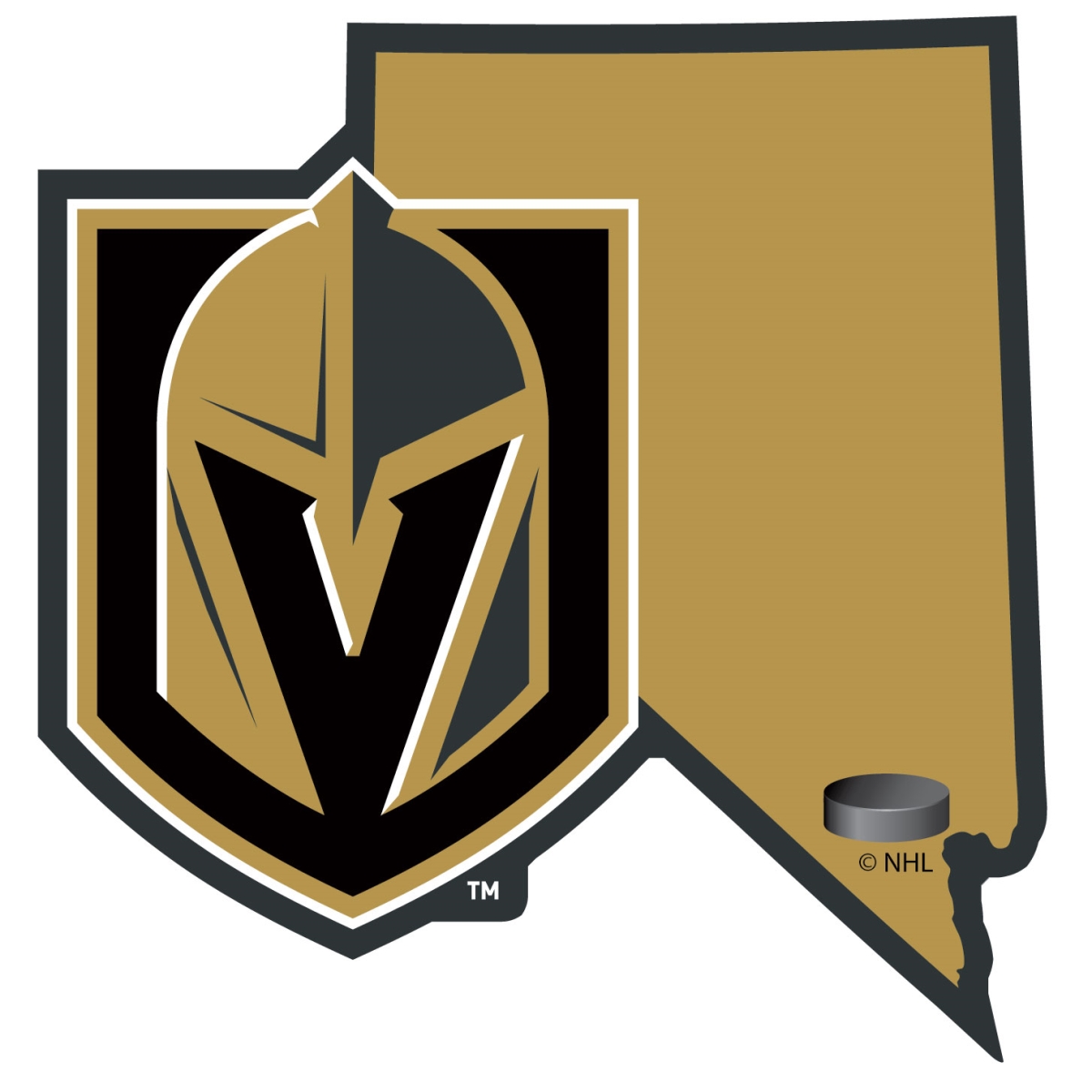 Siskiyou  5 in. Unisex NHL Las Vegas Golden Knights Home State Decal