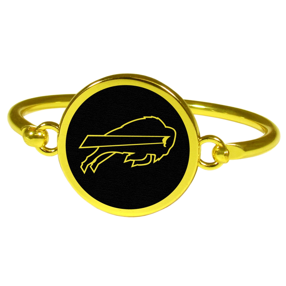 Siskiyou FGBB015 Female NFL Buffalo Bills Gold Tone Bangle Bracelet