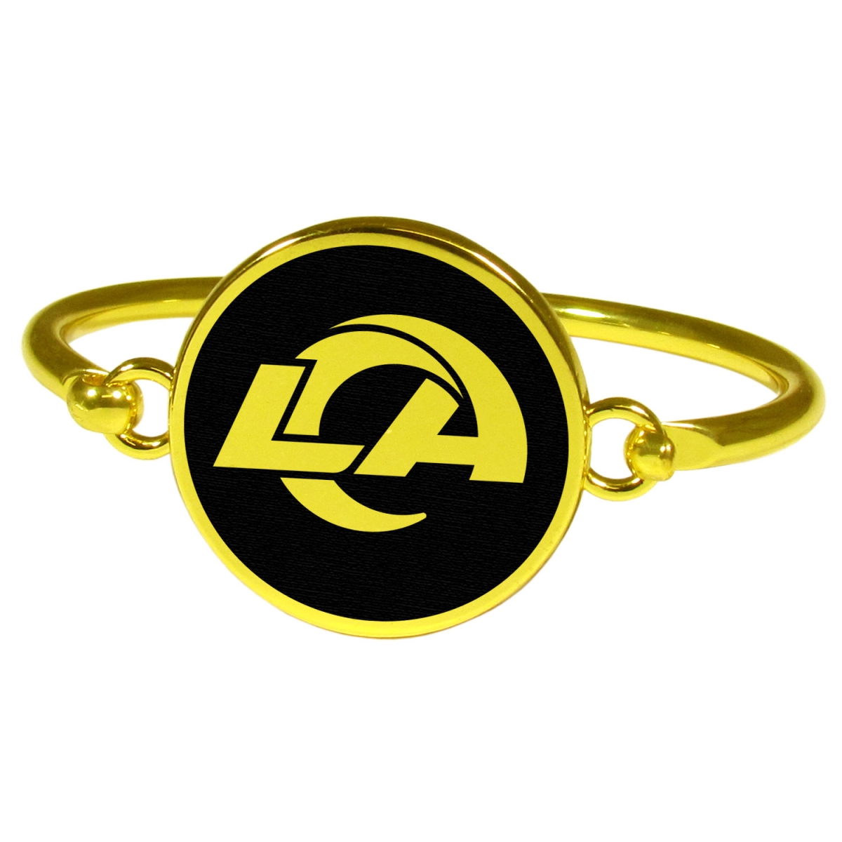 Siskiyou FGBB130 Female NFL Los Angeles Rams Gold Tone Bangle Bracelet