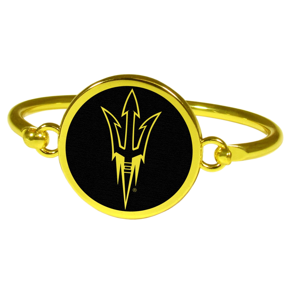 Siskiyou CGBB68 Female NCAA Arizona State Sun Devils Gold Tone Bangle Bracelet