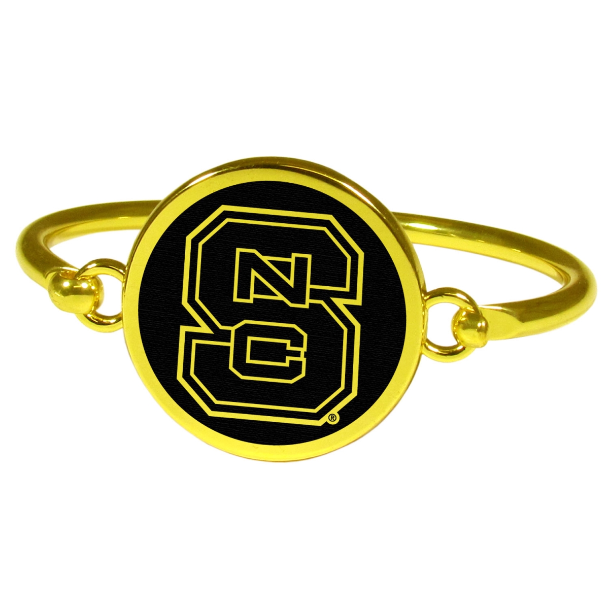 Siskiyou CGBB79 Female NCAA North Carolina State Wolfpack Gold Tone Bangle Bracelet