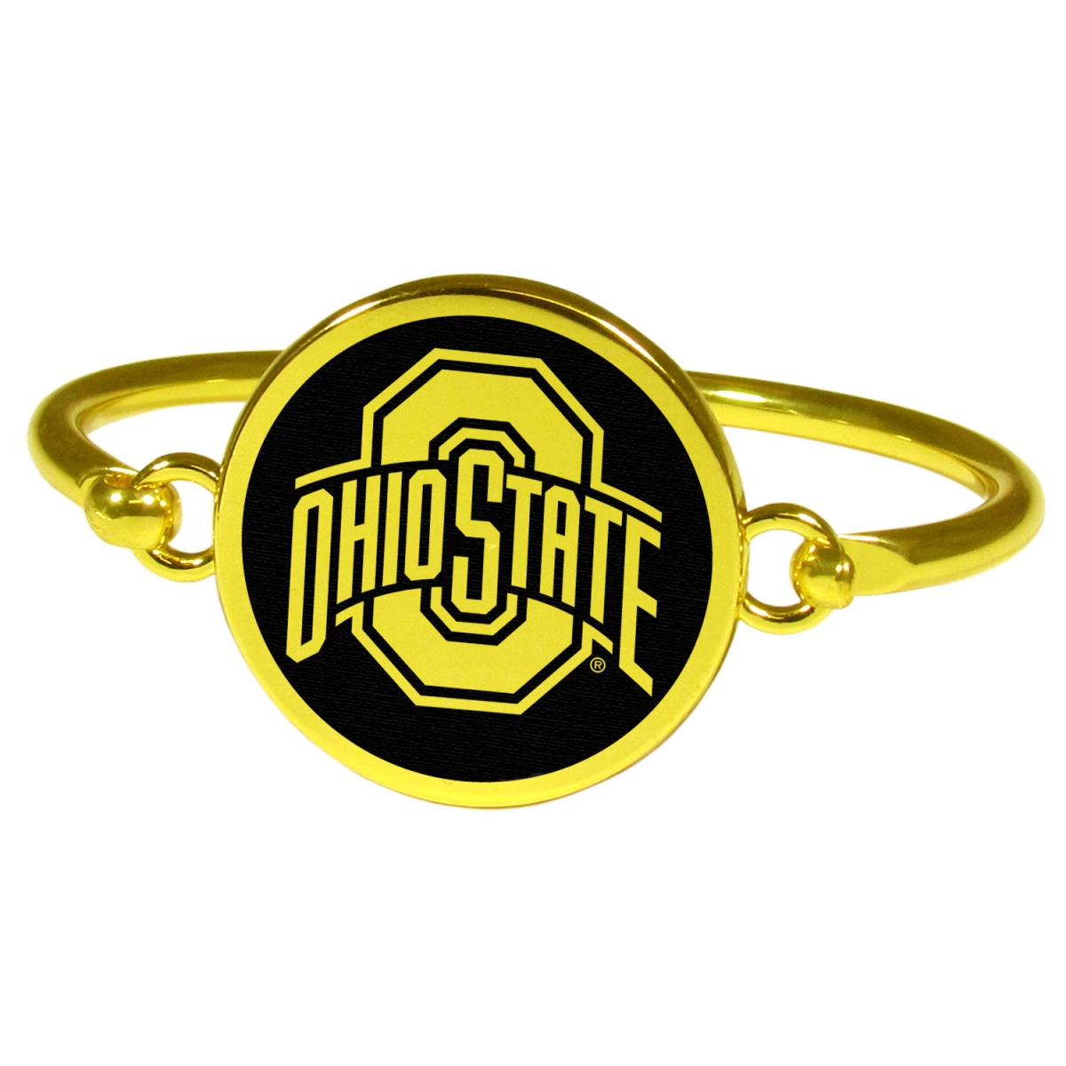 Siskiyou CGBB38 Female NCAA Ohio State Buckeyes Gold Tone Bangle Bracelet