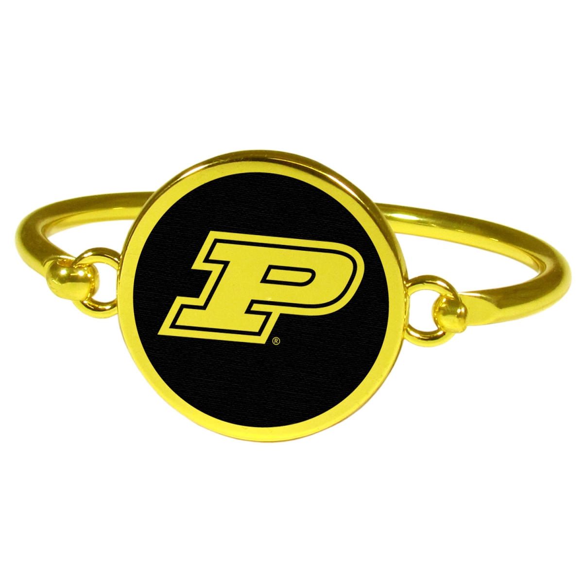 Siskiyou CGBB84 Female NCAA Purdue Boilermakers Gold Tone Bangle Bracelet
