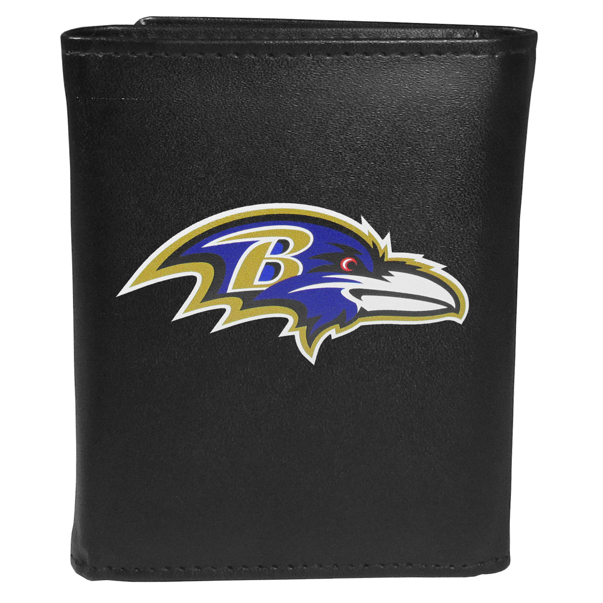 Siskiyou FTRL180 Male NFL Baltimore Ravens Tri-fold Logo Large Wallet - One Size