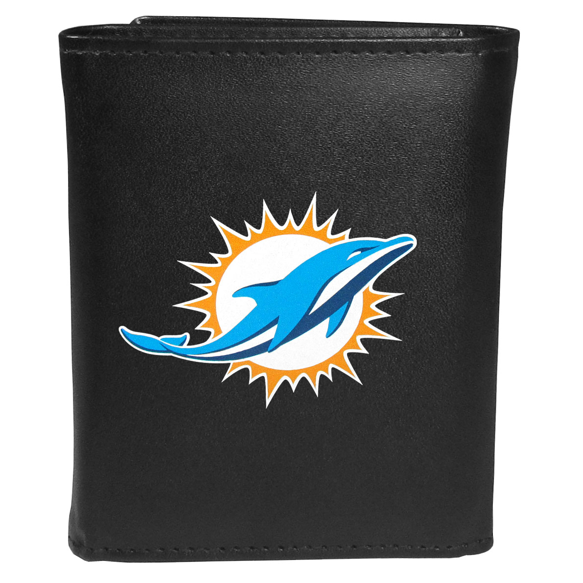 Siskiyou FTRL060 Male NFL Miami Dolphins Tri-fold Logo Large Wallet - One Size