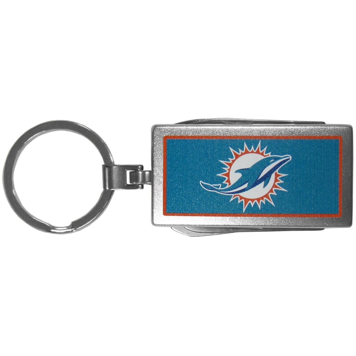Siskiyou FMTC060 Unisex NFL Miami Dolphins Multi-tool Logo Key Chain - One Size