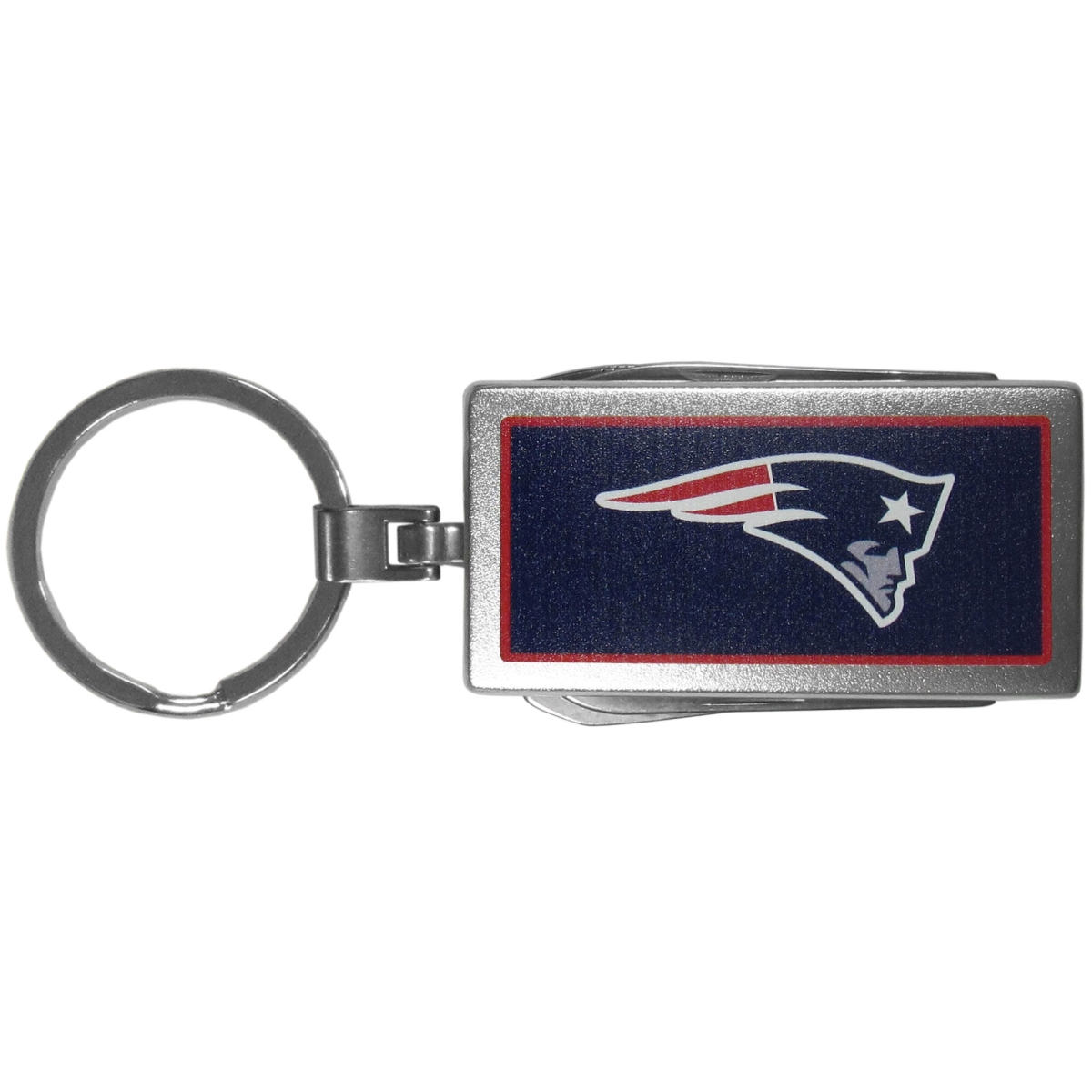Siskiyou FMTC120 Unisex NFL New England Patriots Multi-tool Logo Key Chain - One Size
