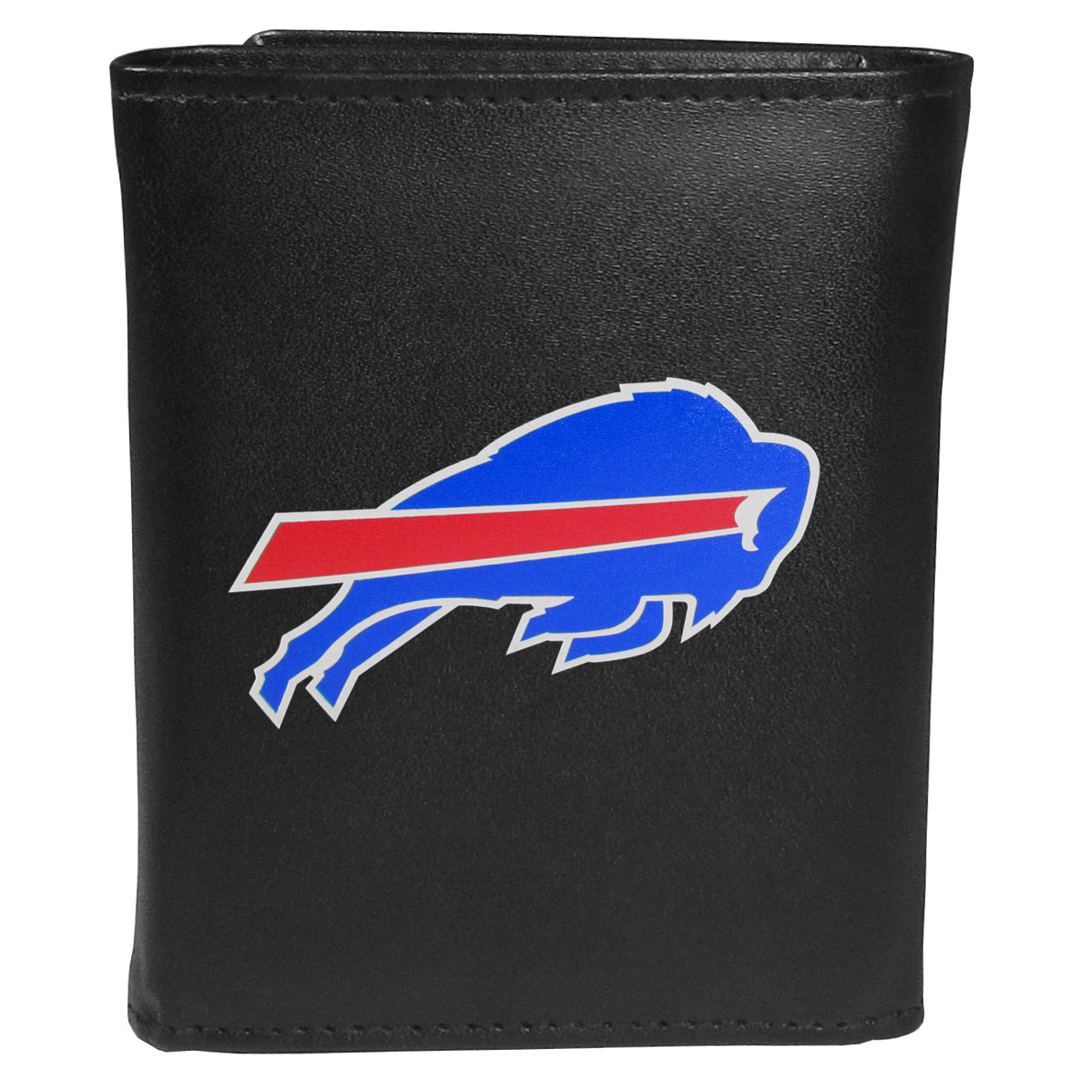Siskiyou FLTR015 Male NFL Buffalo Bills Leather Tri-fold Logo Large Wallet - One Size