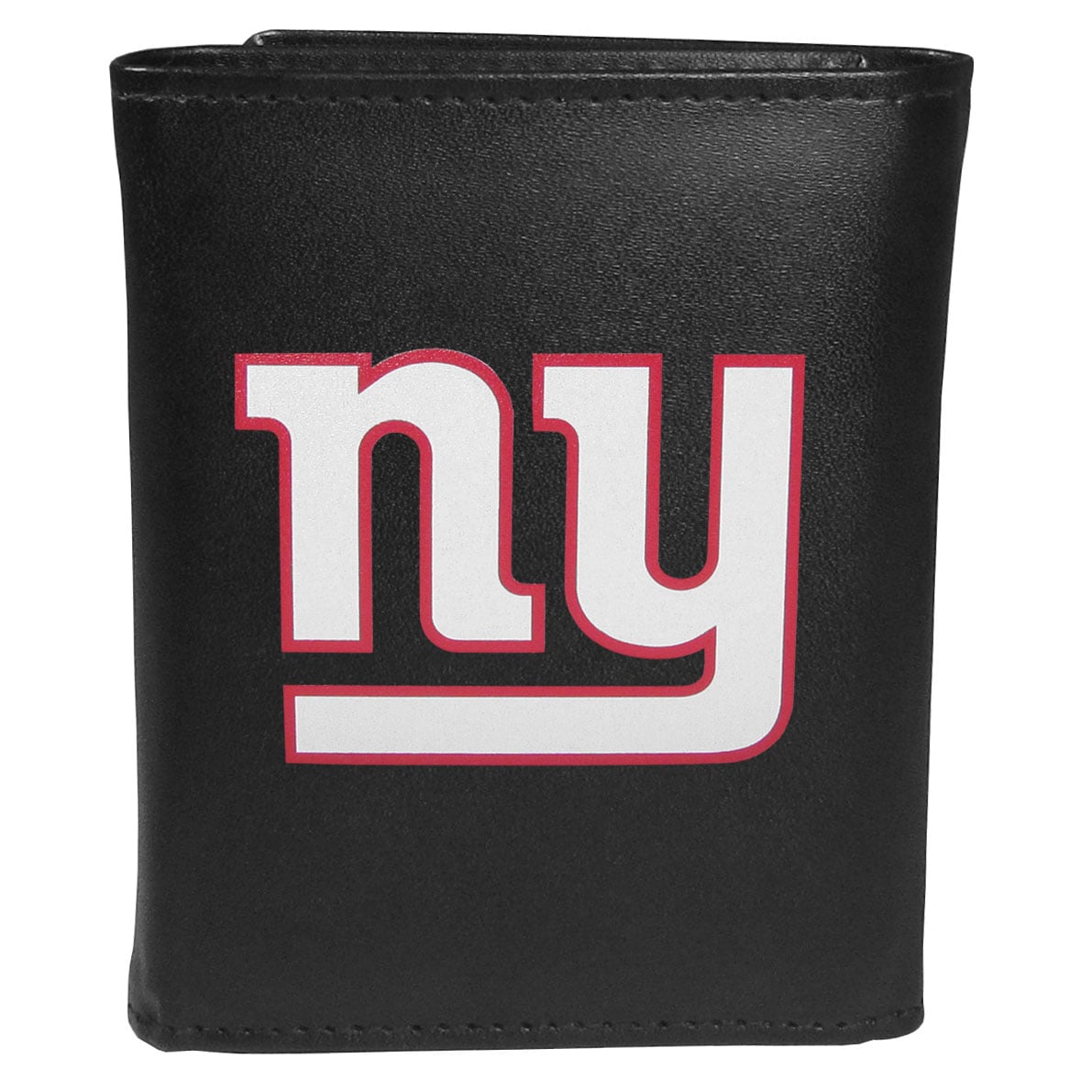 Siskiyou FLTR090 Male NFL New York Giants Leather Tri-fold Logo Large Wallet - One Size