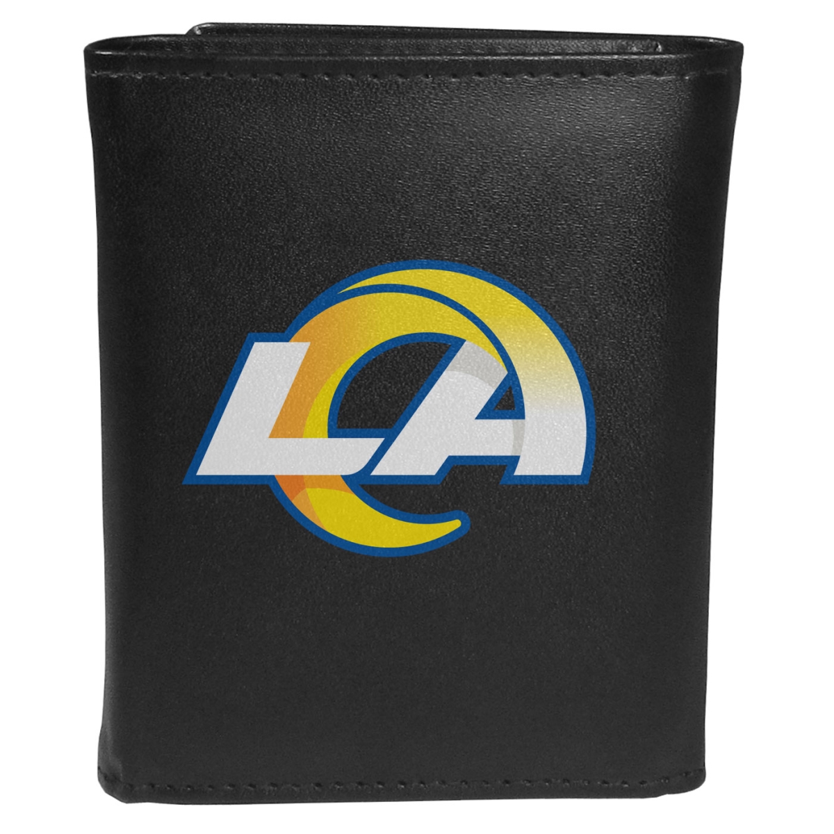 Siskiyou FLTR130 Male NFL Los Angeles Rams Leather Tri-fold Logo Large Wallet - One Size