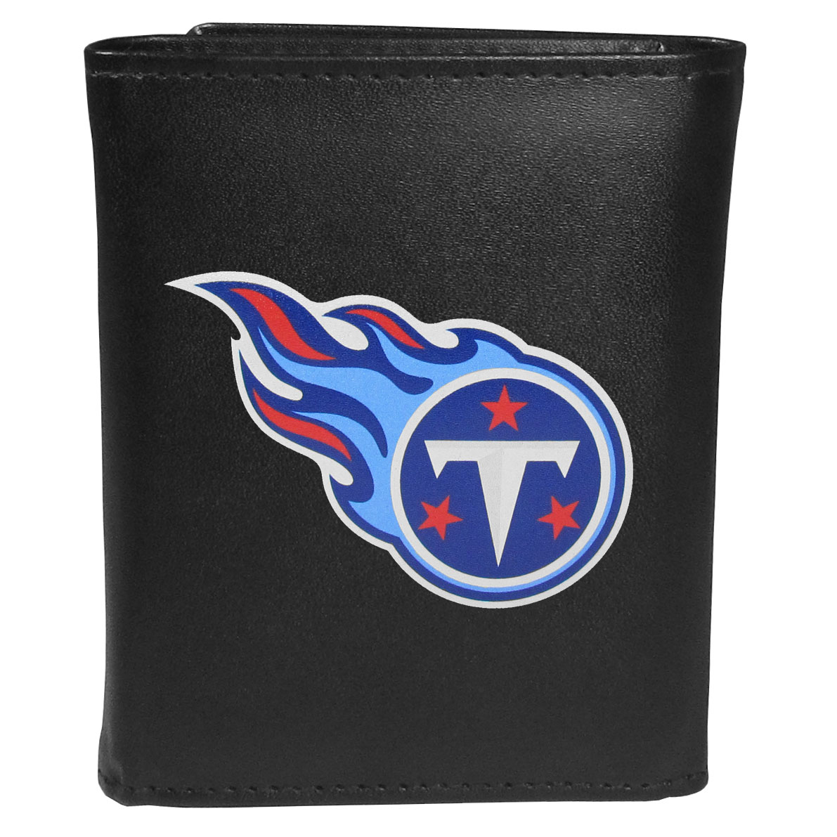 Siskiyou FLTR185 Male NFL Tennessee Titans Leather Tri-fold Logo Large Wallet - One Size
