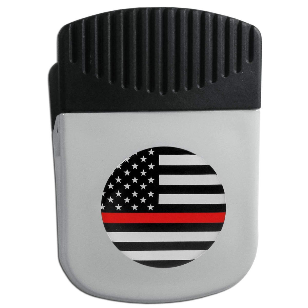 Siskiyou SRMC101 Unisex Military, Patriotic & Firefighter Thin Red Line Firefighter Flag Chip Clip Magnet