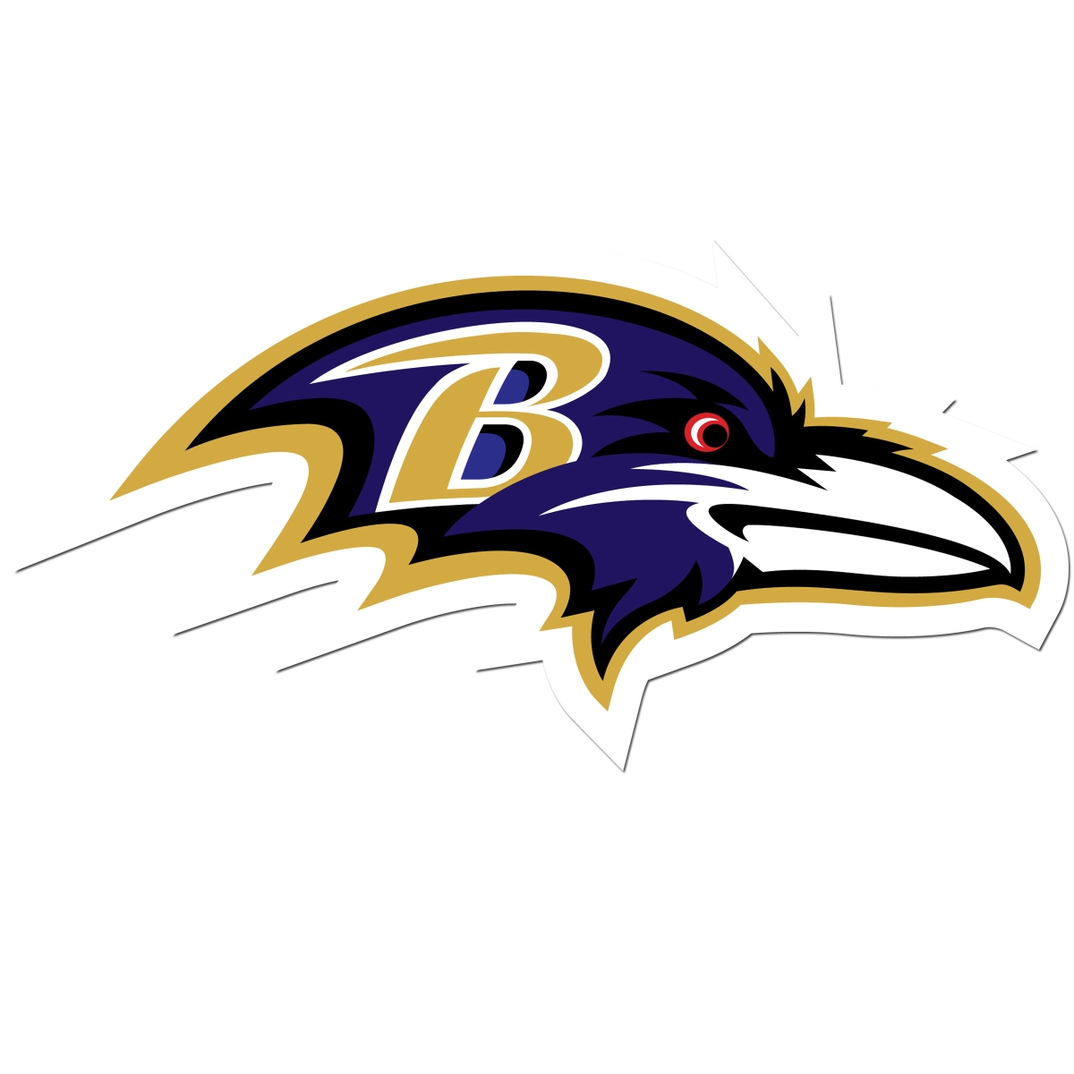 Siskiyou FLD180 8 in. Unisex NFL Baltimore Ravens Auto Decal