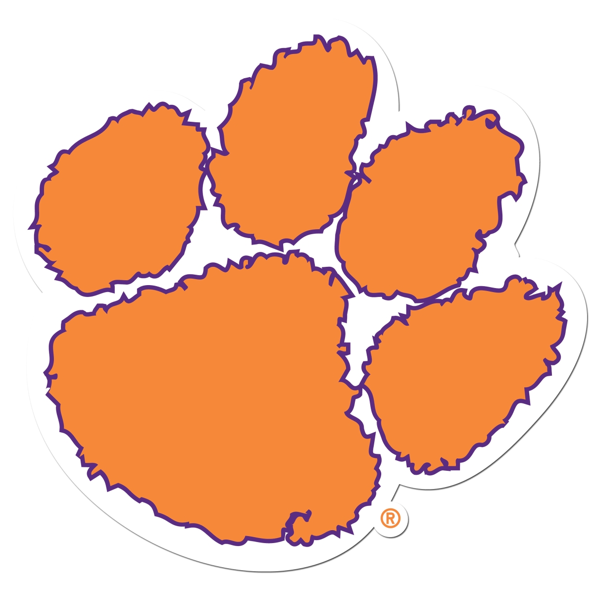 Siskiyou CLD69 8 in. Unisex NCAA Clemson Tigers Auto Decal