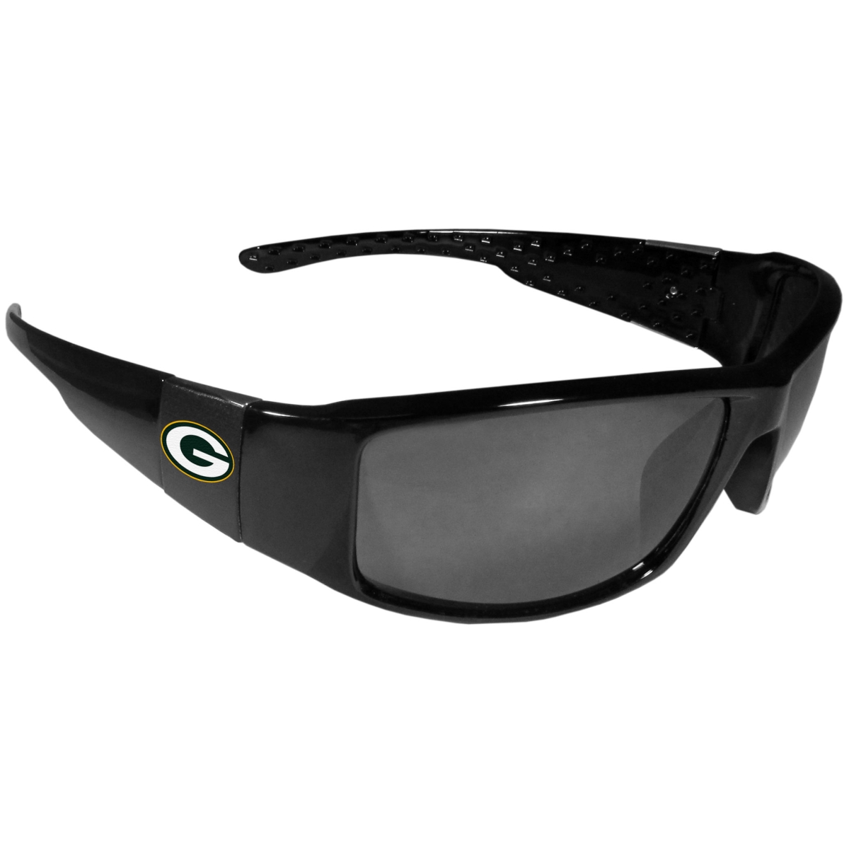 Picture of Siskiyou 2FCB115 Unisex NFL Green Bay Packers Black Wrap Sunglasses - One Size