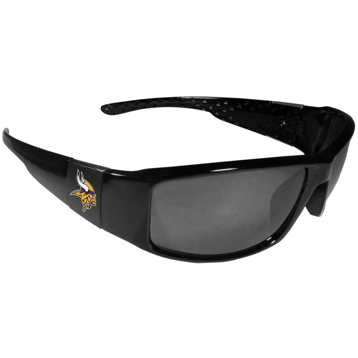 Picture of Siskiyou 2FCB165 Unisex NFL Minnesota Vikings Black Wrap Sunglasses - One Size