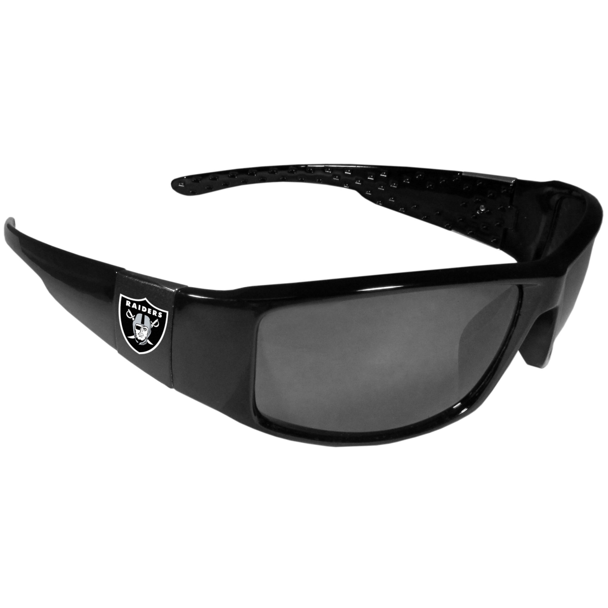 Picture of Siskiyou 2FCB125 Unisex NFL Las Vegas Raiders Black Wrap Sunglasses - One Size