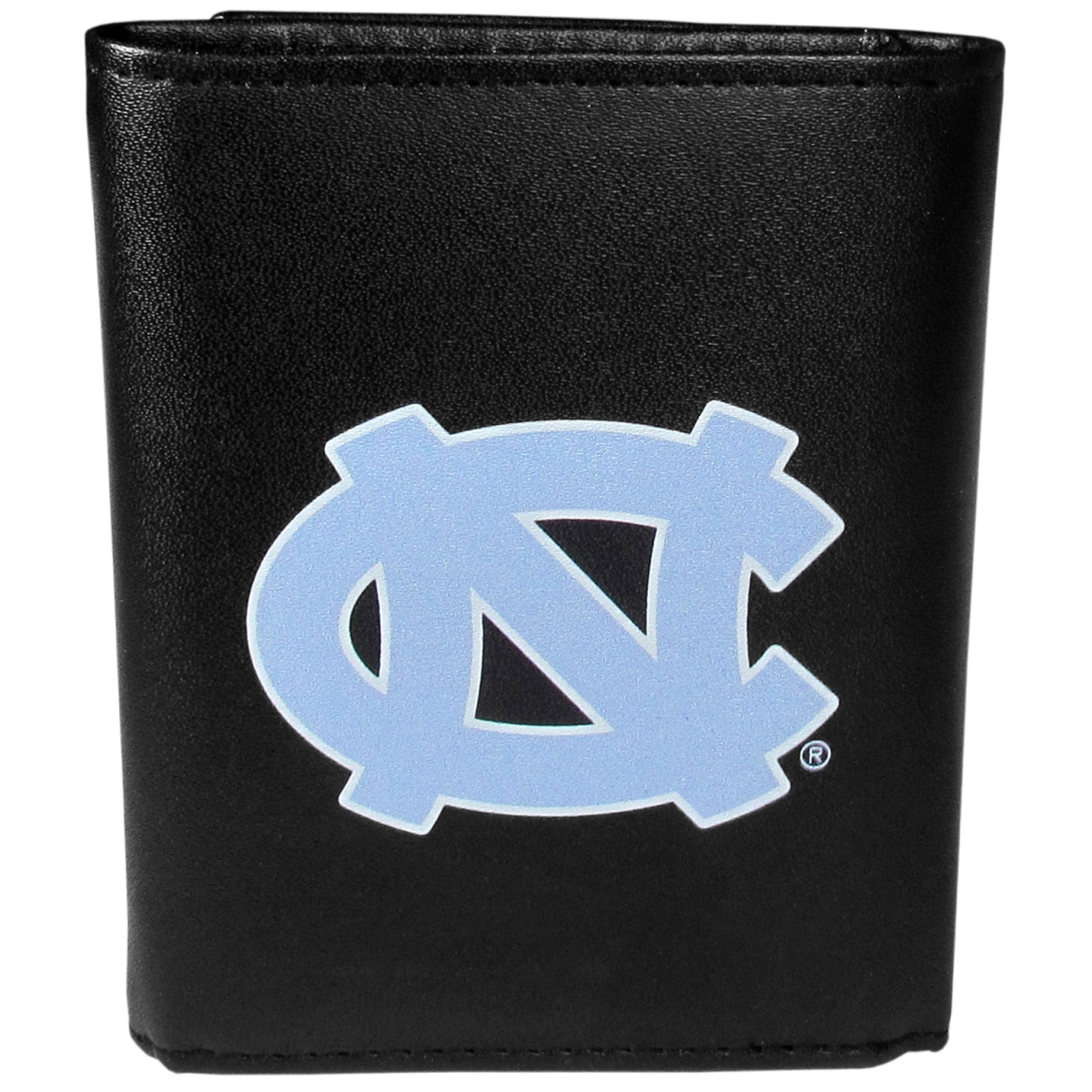 Siskiyou CLTR9 Male NCAA North Carolina Tar Heels Leather Tri-fold Logo Large Wallet - One Size