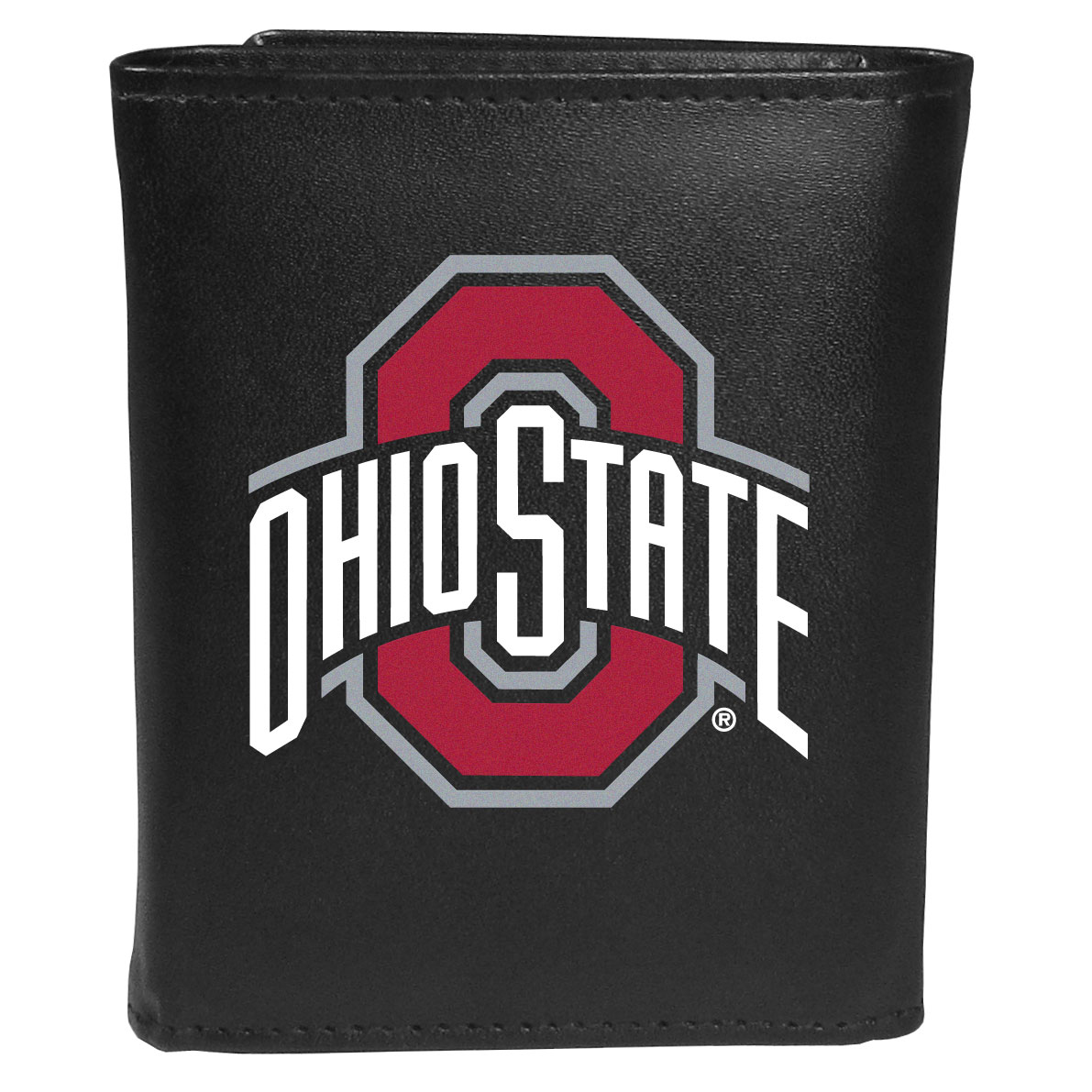 Siskiyou CLTR38 Male NCAA Ohio State Buckeyes Leather Tri-fold Logo Large Wallet - One Size