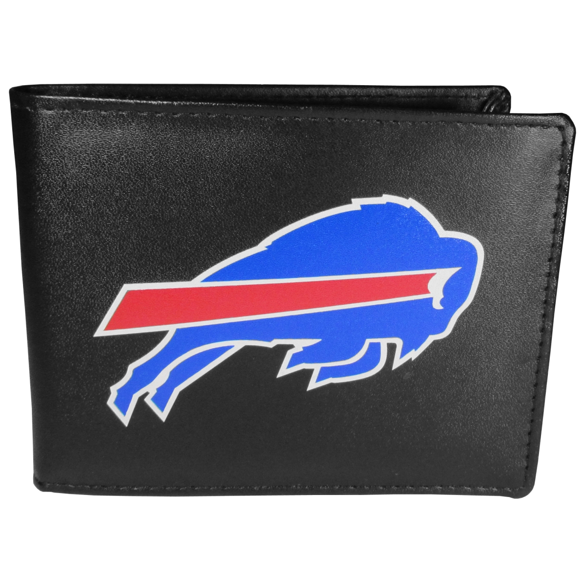 Siskiyou FLBF015 Male NFL Buffalo Bills Leather Bi-fold Logo Large Wallet - One Size