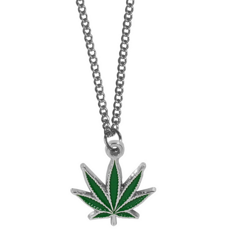 Picture of Siskiyou SN123C 22 in. Female Pot Leaf Chain Necklaces