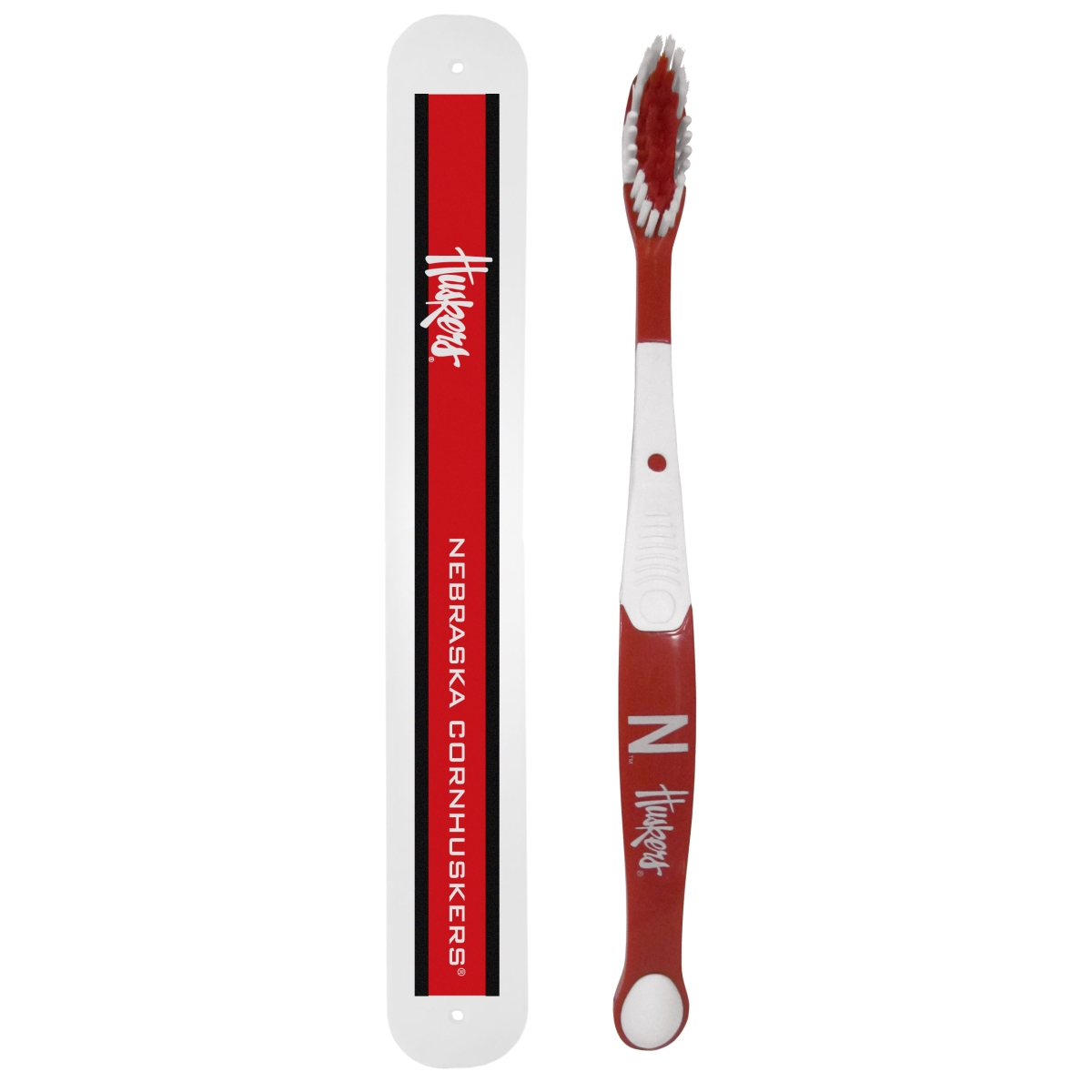 Siskiyou CTBR3TBC NCAA Nebraska Cornhuskers Toothbrush & Travel Case - One Size