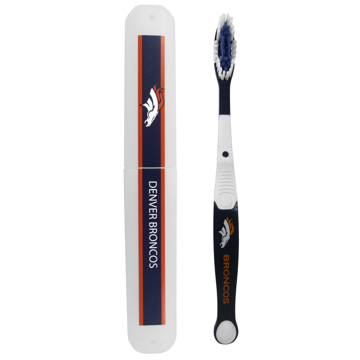 Picture of Siskiyou FTBR020TBC NFL Denver Broncos Toothbrush & Travel Case - One Size