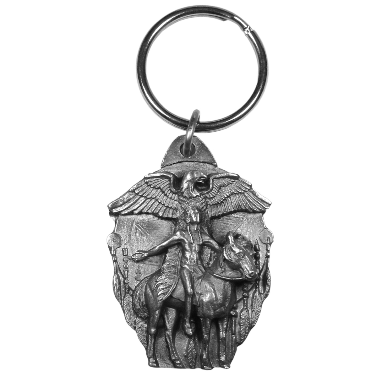 Siskiyou KR98 Eagle Spirit Antiqued Keyring - One Size
