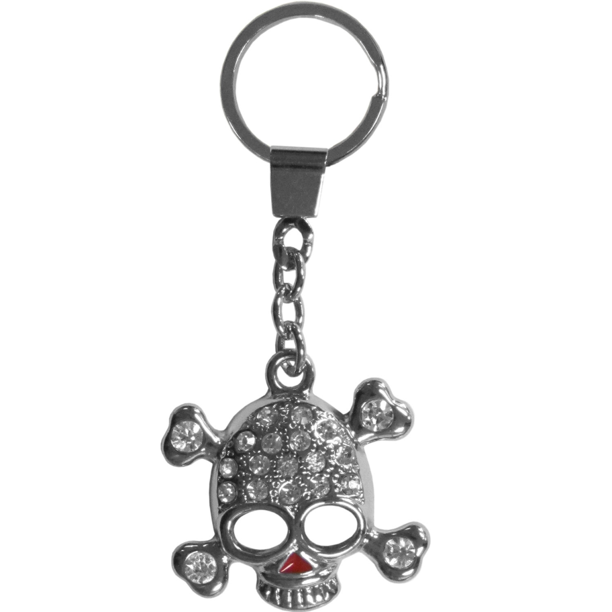 Picture of Siskiyou SK4 Male Glitz Crystal Skull Key Chain - One Size