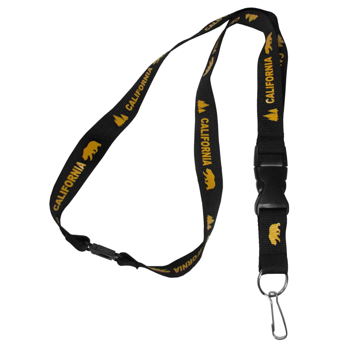 Picture of Siskiyou SLY125 21 in. Unisex Geography California Bear Lanyard