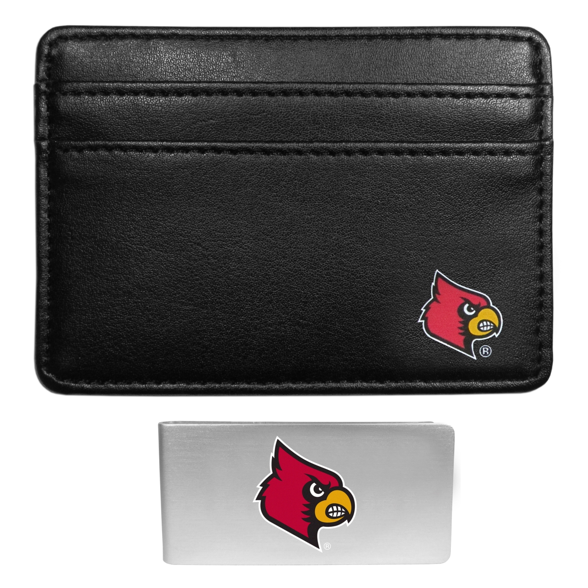 Siskiyou CWW88KP Unisex NCAA Louisville Cardinals Weekend Wallet & Steel Key Chain - One Size