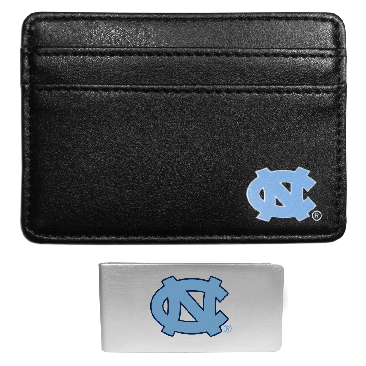 Siskiyou  Unisex NCAA North Carolina Tar Heels Weekend Wallet & Money Clip - One Size
