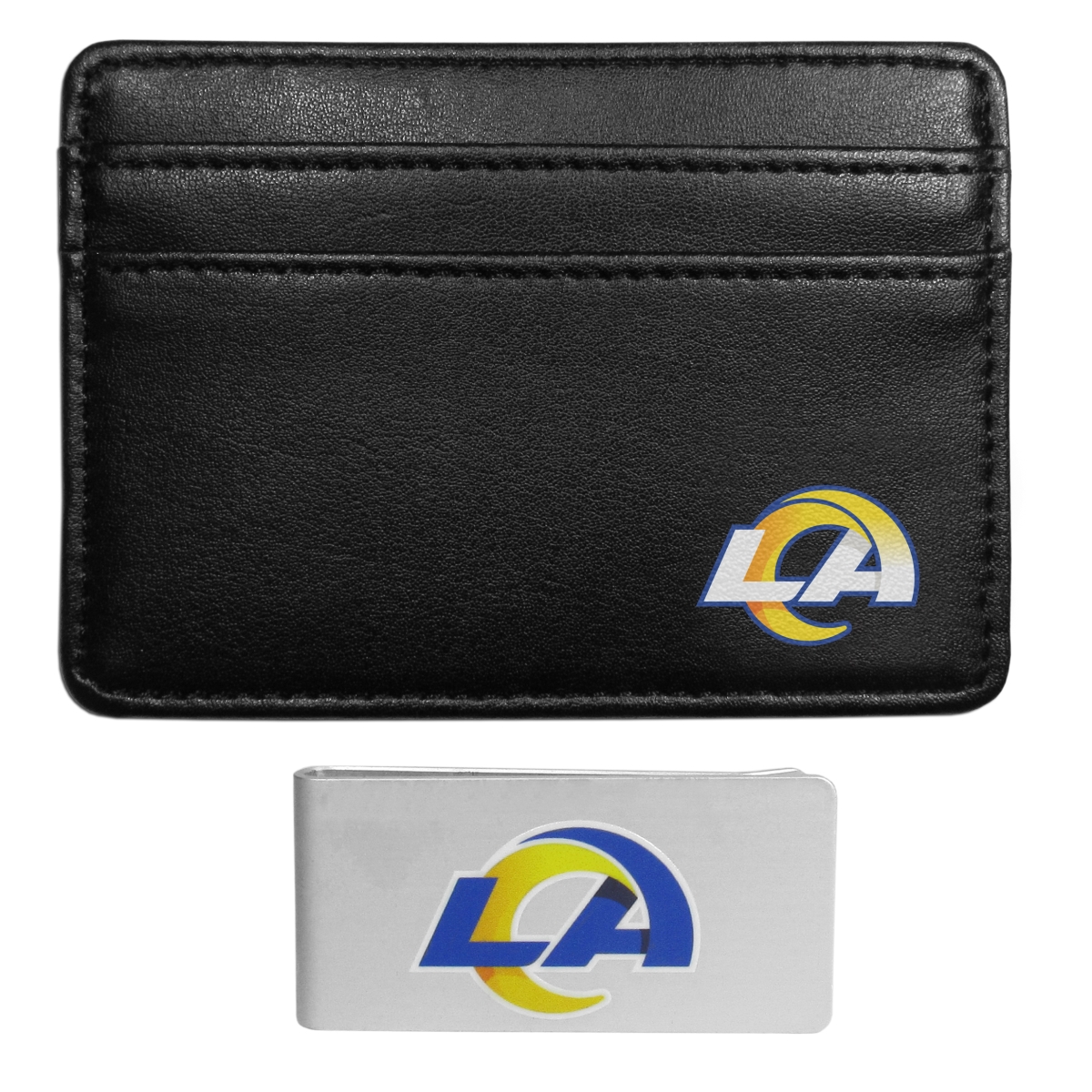 Siskiyou FWW130BMP Unisex NFL Los Angeles Rams Weekend Wallet & Money Clip - One Size