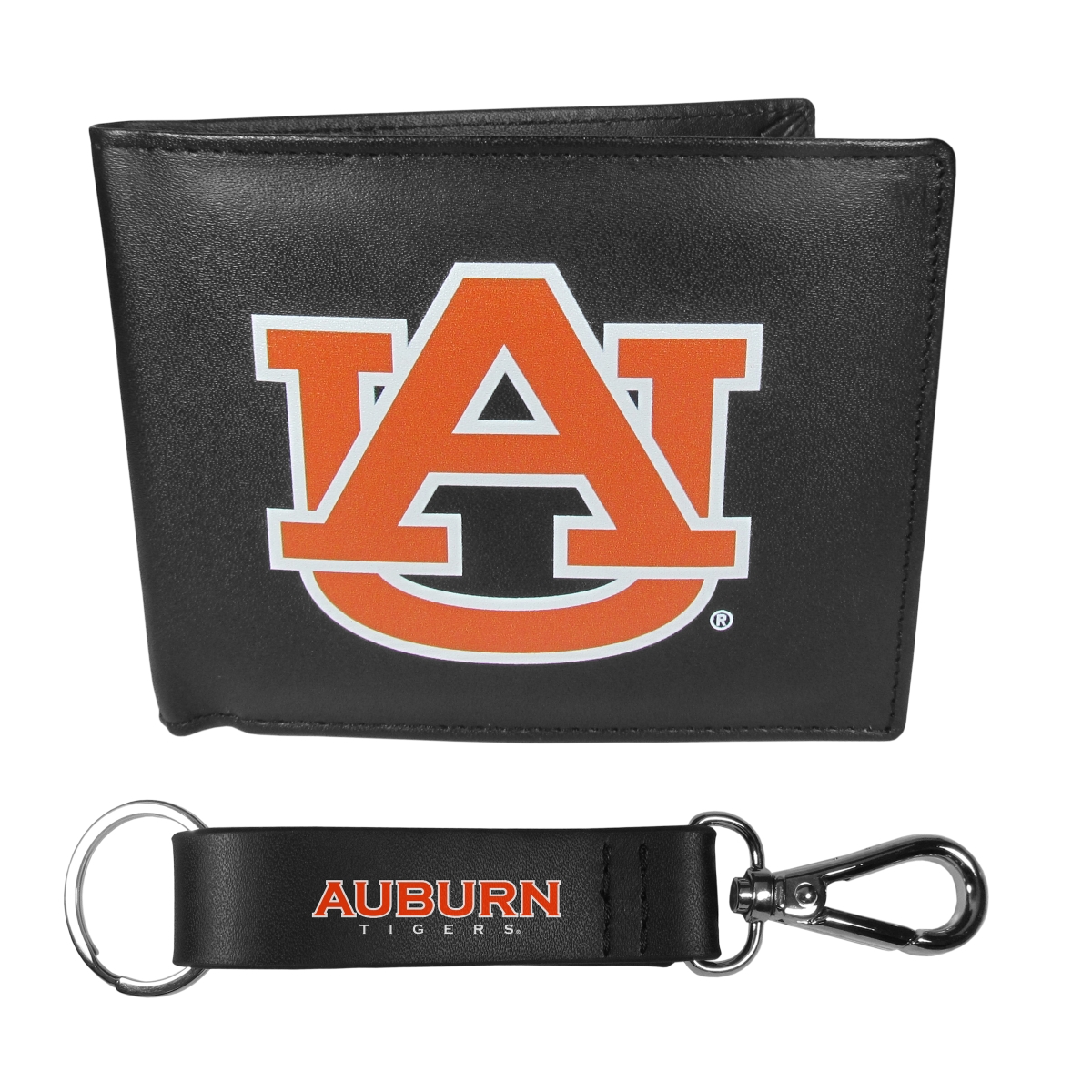 Siskiyou CBIL42KCS Unisex NCAA Auburn Tigers Bi-fold Wallet & Strap Key Chain